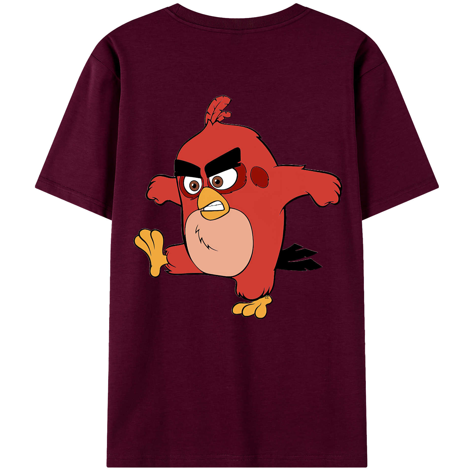 （画像用） Angry Birds アングリーバード レディース半袖Tシャツ(バックプリント)